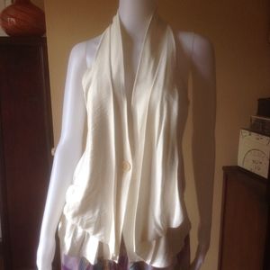 BCBG Blouse Vest Style Top